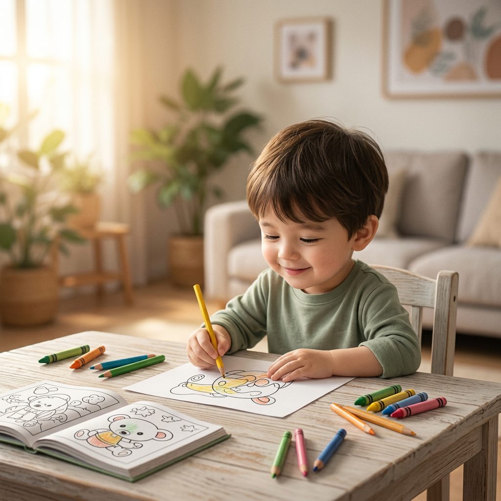 Ansiedade Infantil e Excesso de Telas: Como os Desenhos para Colorir Podem Ajudar no Desenvolvimento Emocional