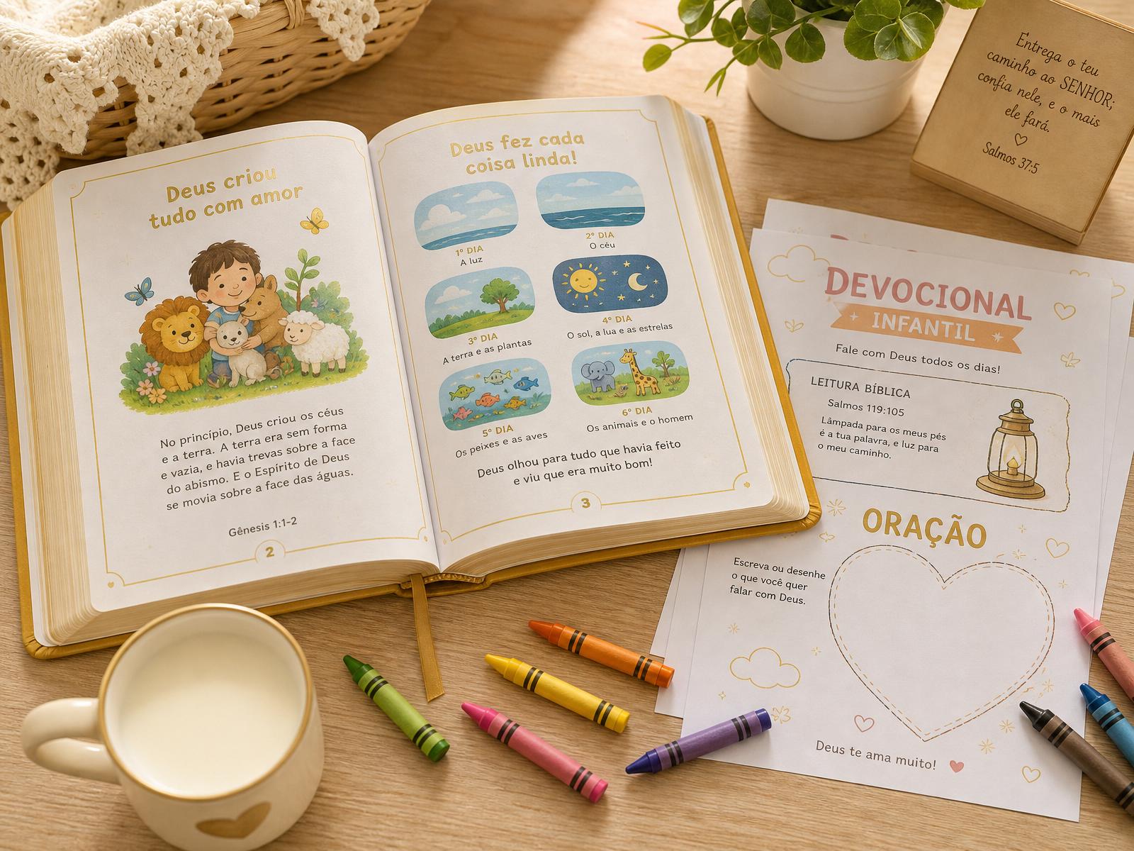Devocional Infantil para Imprimir: Guia Prático e Modelos Grátis para Orar em Família