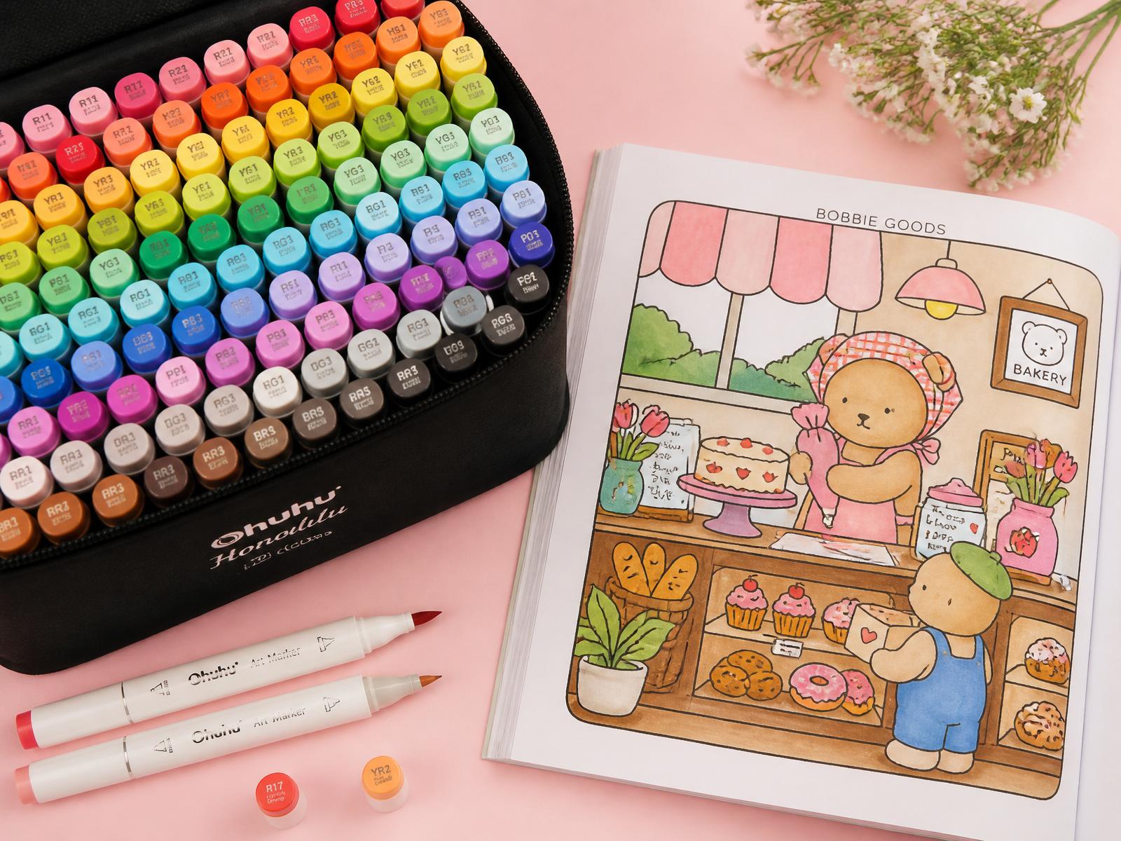 Os Melhores Marcadores Para Colorir Desenhos Fofos (Estilo Cozy Art)