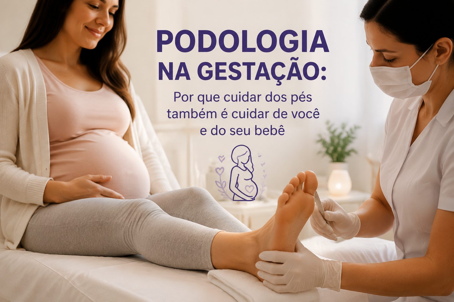 Podologia na Gestação: Por Que Cuidar dos Pés Também É Cuidar de Você e do Seu Bebê